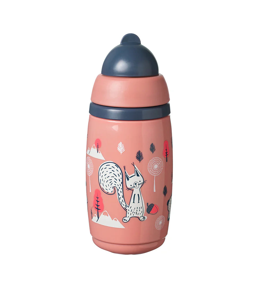 1X Insulated Straw Cup AL IL Pink 266ml - Tommee Tippee