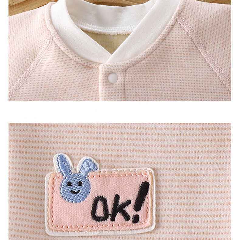 Winter Jumpsuit Polyester Fiber Green Offwhite