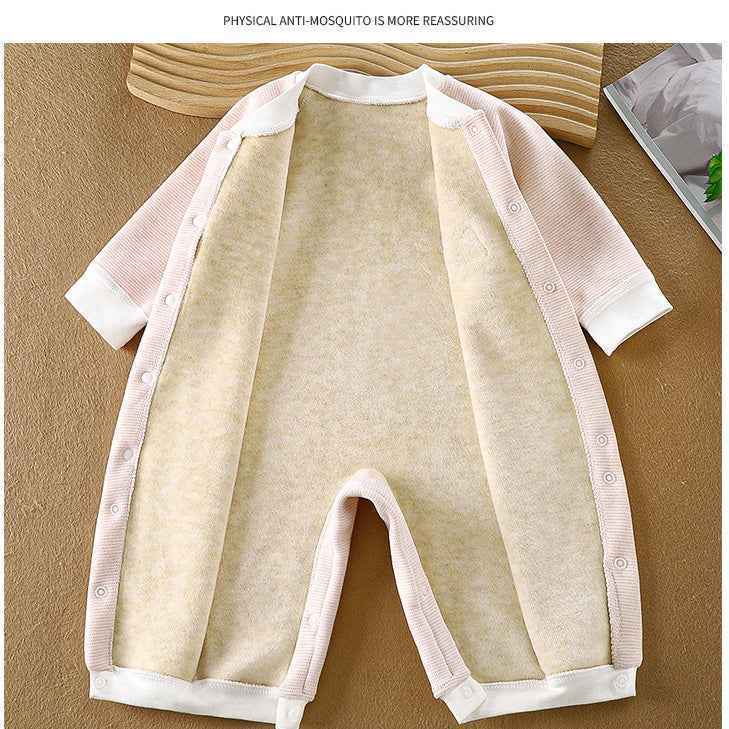 Winter Jumpsuit Polyester Fiber Green Offwhite