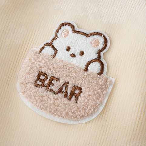 Winter Jumpsuit Polyester Fiber Pink Offwhite