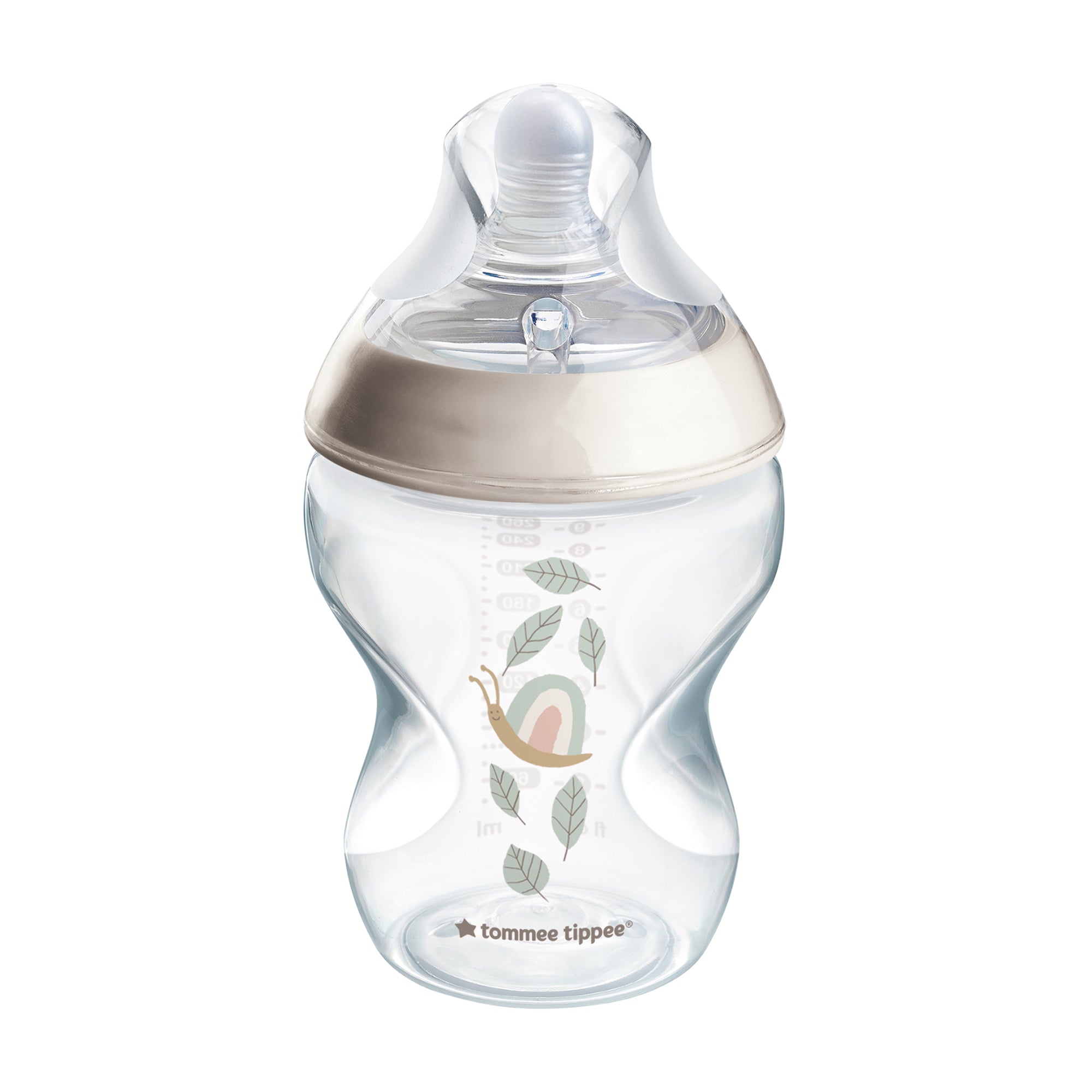 Natural Start Tinted Feeding Bottle 260ml With Teat - Snail - Tommee Tippee