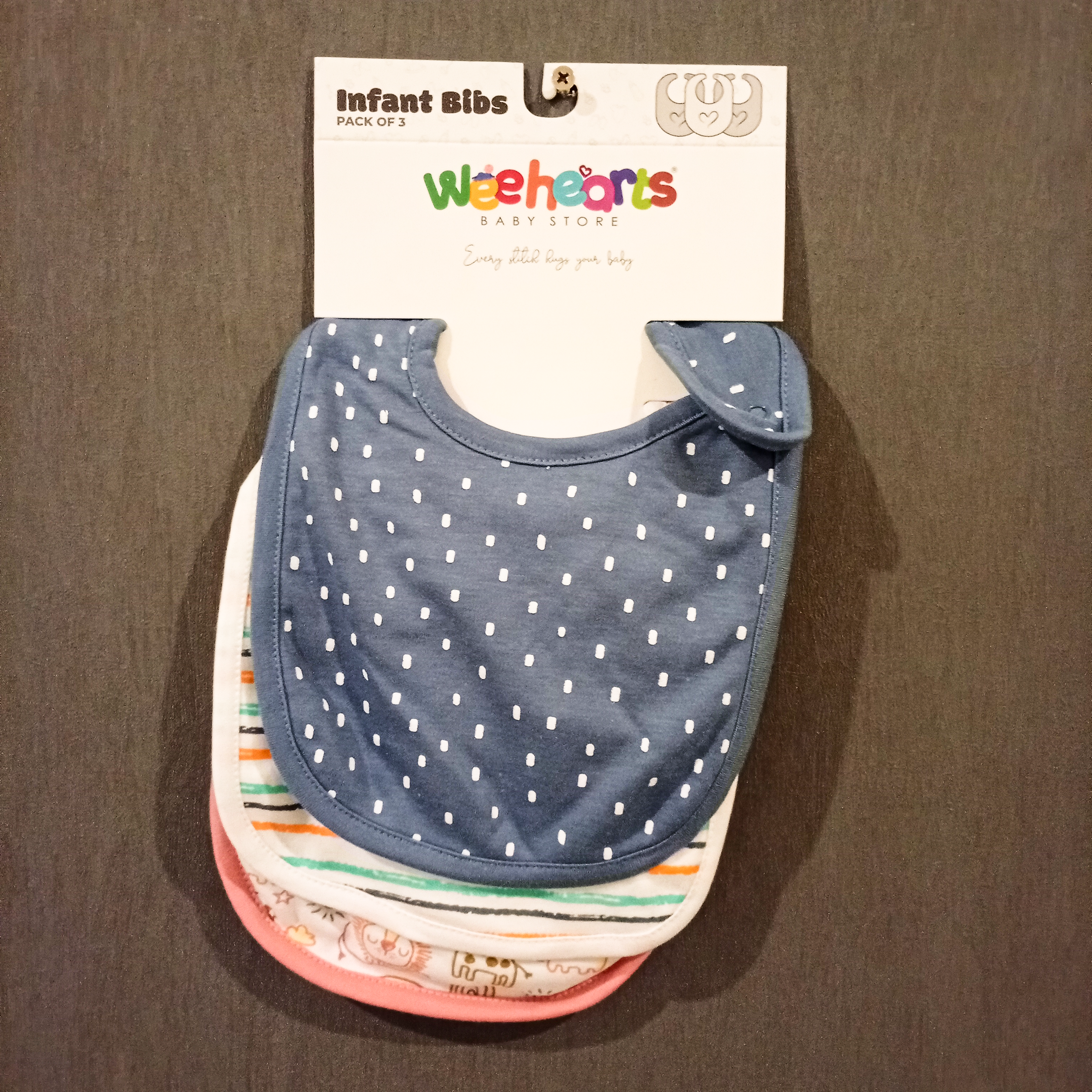 Hello & Safari Theme Bib Combo 3 Pcs Pack