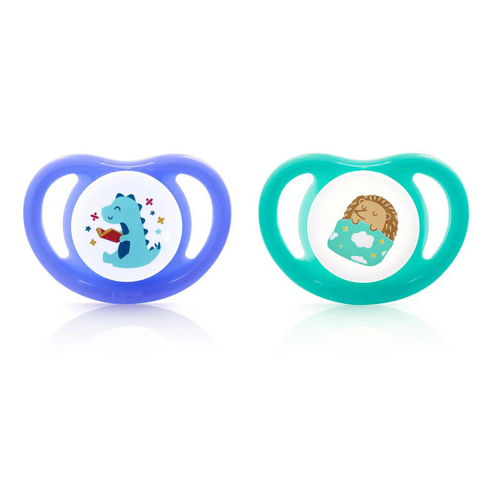 PACIFIER PK-2 (M) - DINO BDAY & HEDGEHOG
