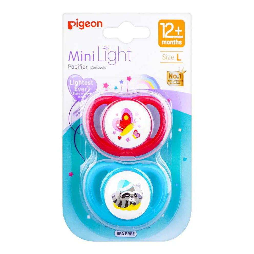 PACIFIER PK-2 (L) - BUTTERFLY & RACCOON