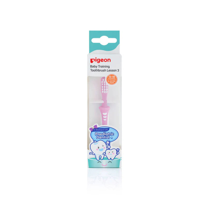 TRAINING TOOTHBRUSH LESSON 3 PINK