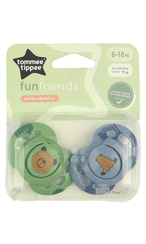 Closer to Nature Orthodontic Soothers Pack Of 2 6-18M - Tommee Tippee