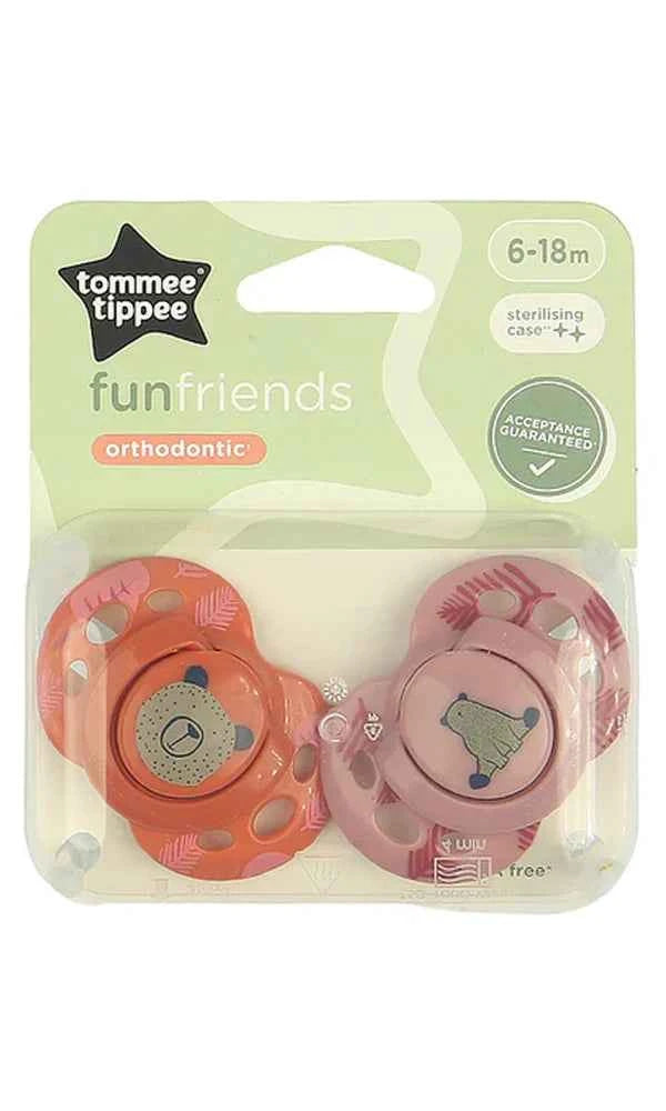 Closer to Nature Orthodontic Soothers Pack Of 2 6-18M - Tommee Tippee