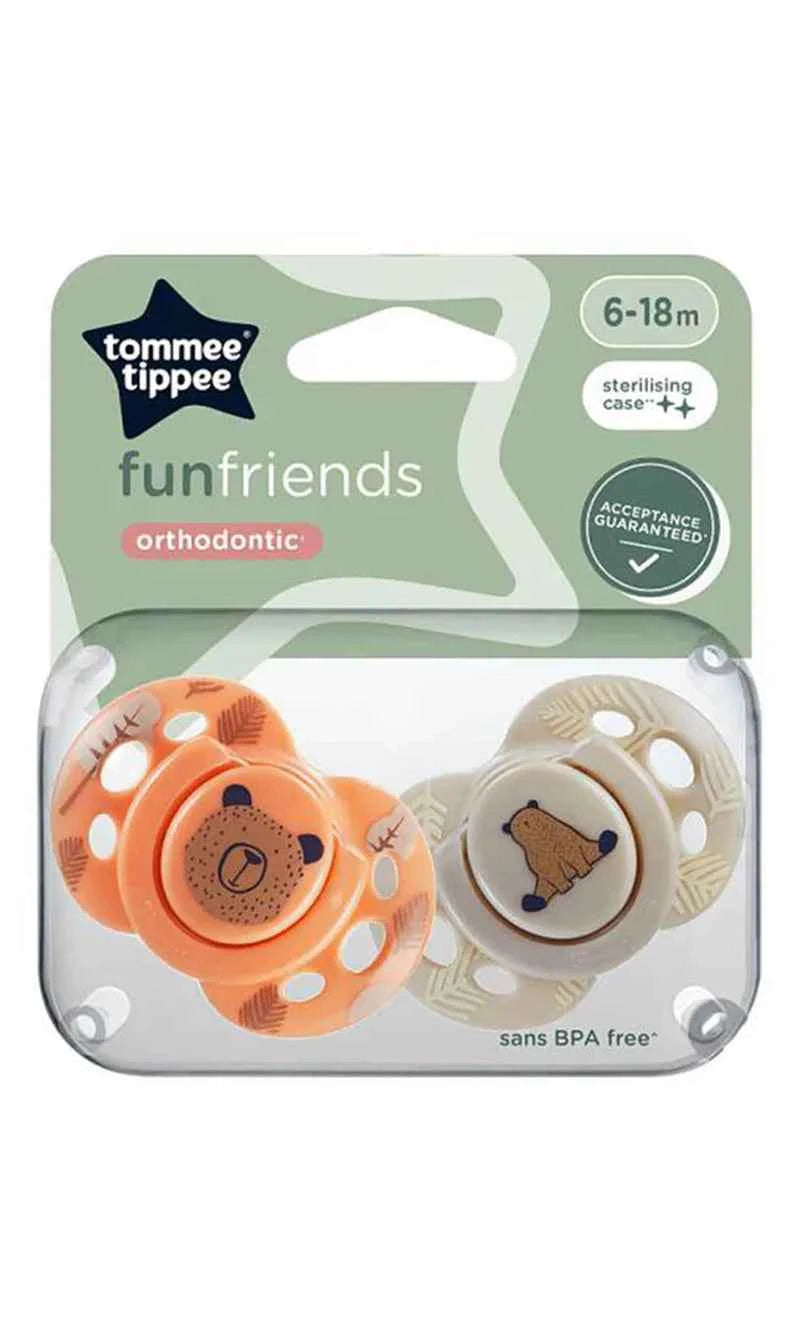 Closer to Nature Orthodontic Soothers Pack Of 2 6-18M - Tommee Tippee