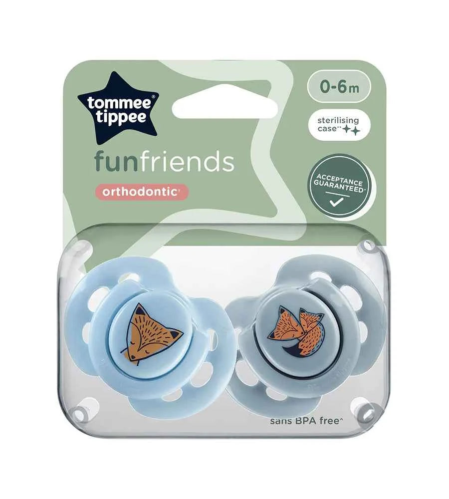 Fun Soothers Pack Of 2 0-6M - Tommee Tippee
