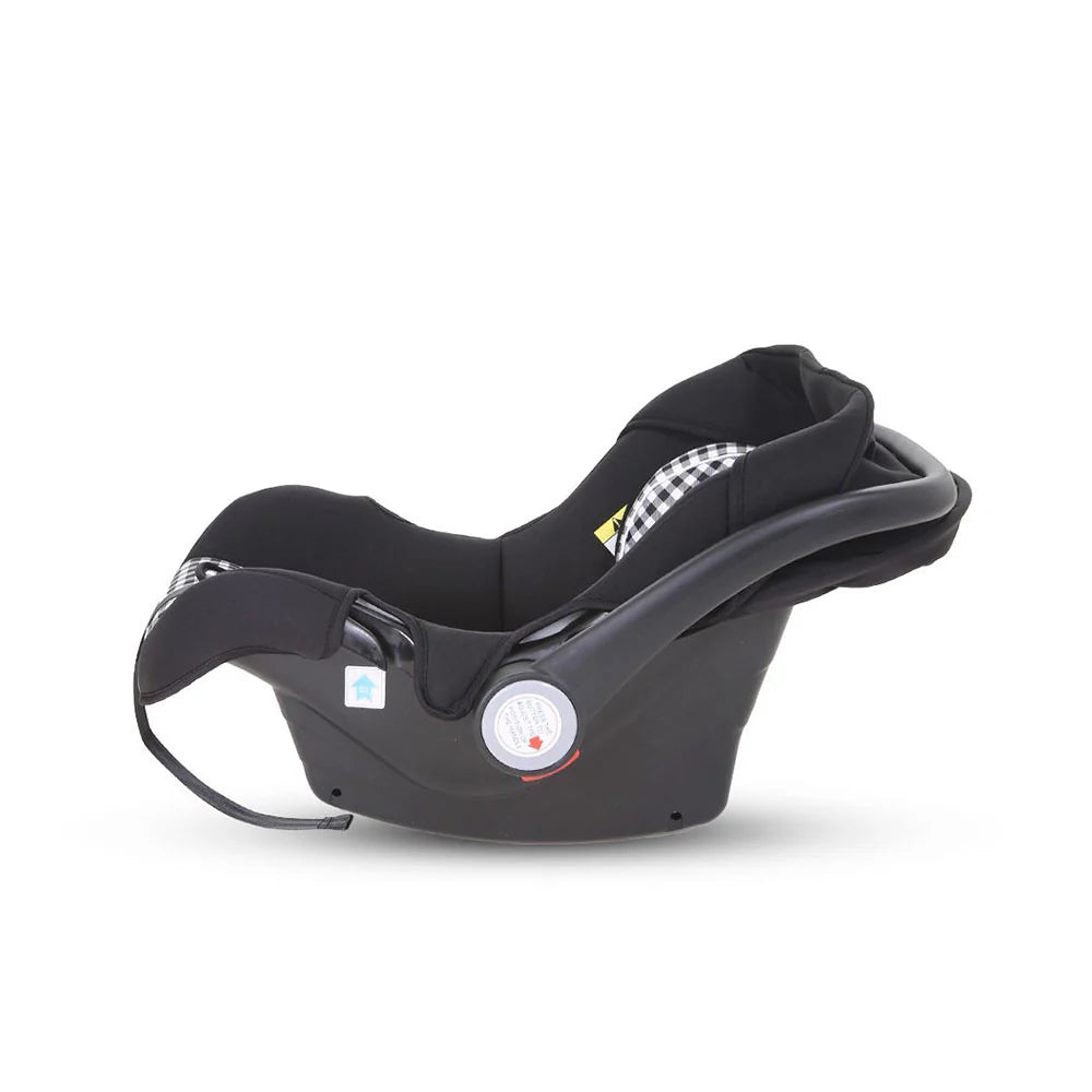 TINNIES BABY CARRY COT - BLACK CHECK