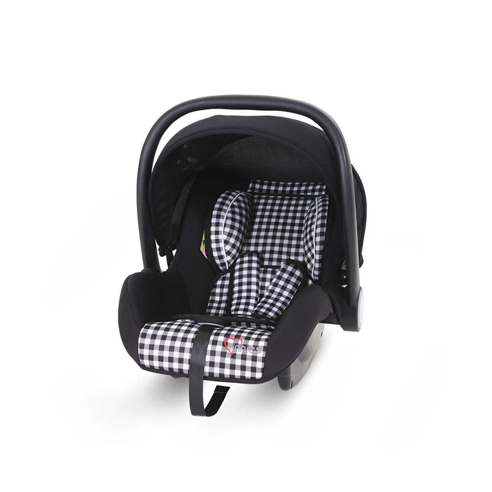 TINNIES BABY CARRY COT - BLACK CHECK