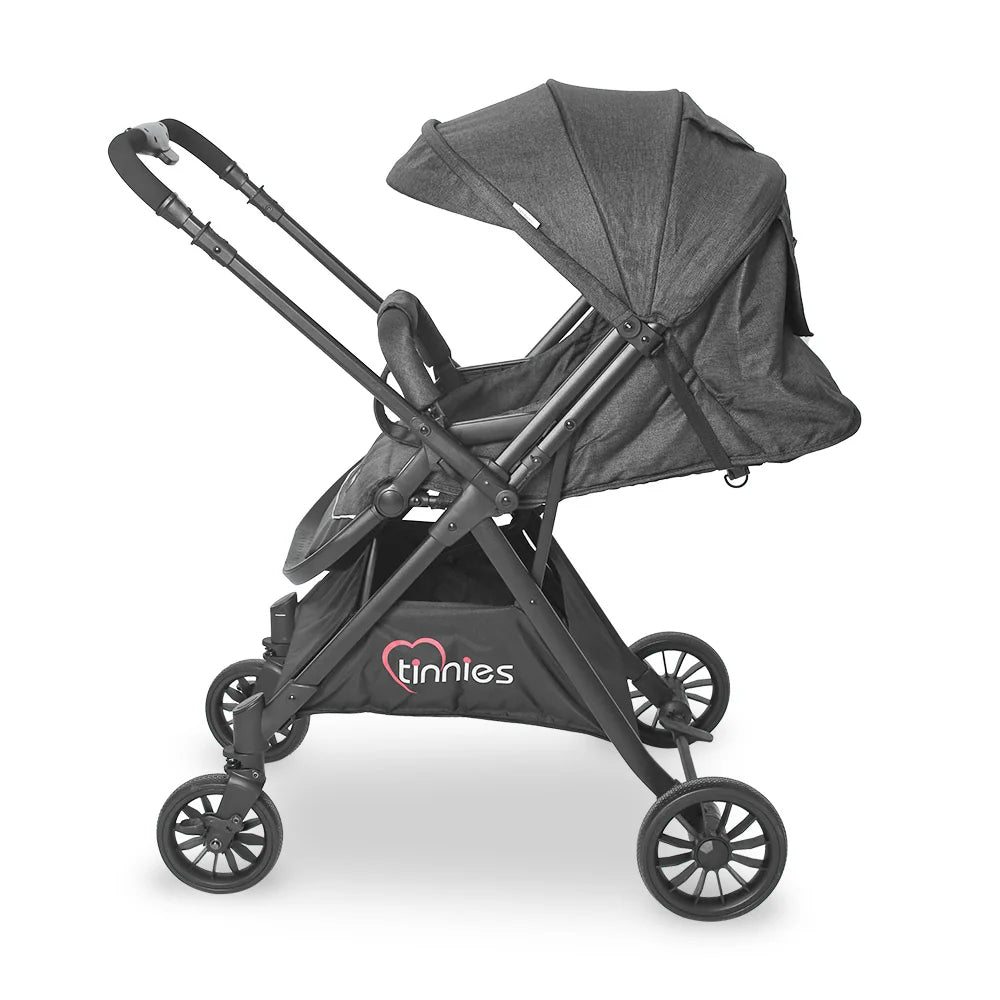 TINNIES STROLLER WITH REVERSIBLE HANDLE BLACK