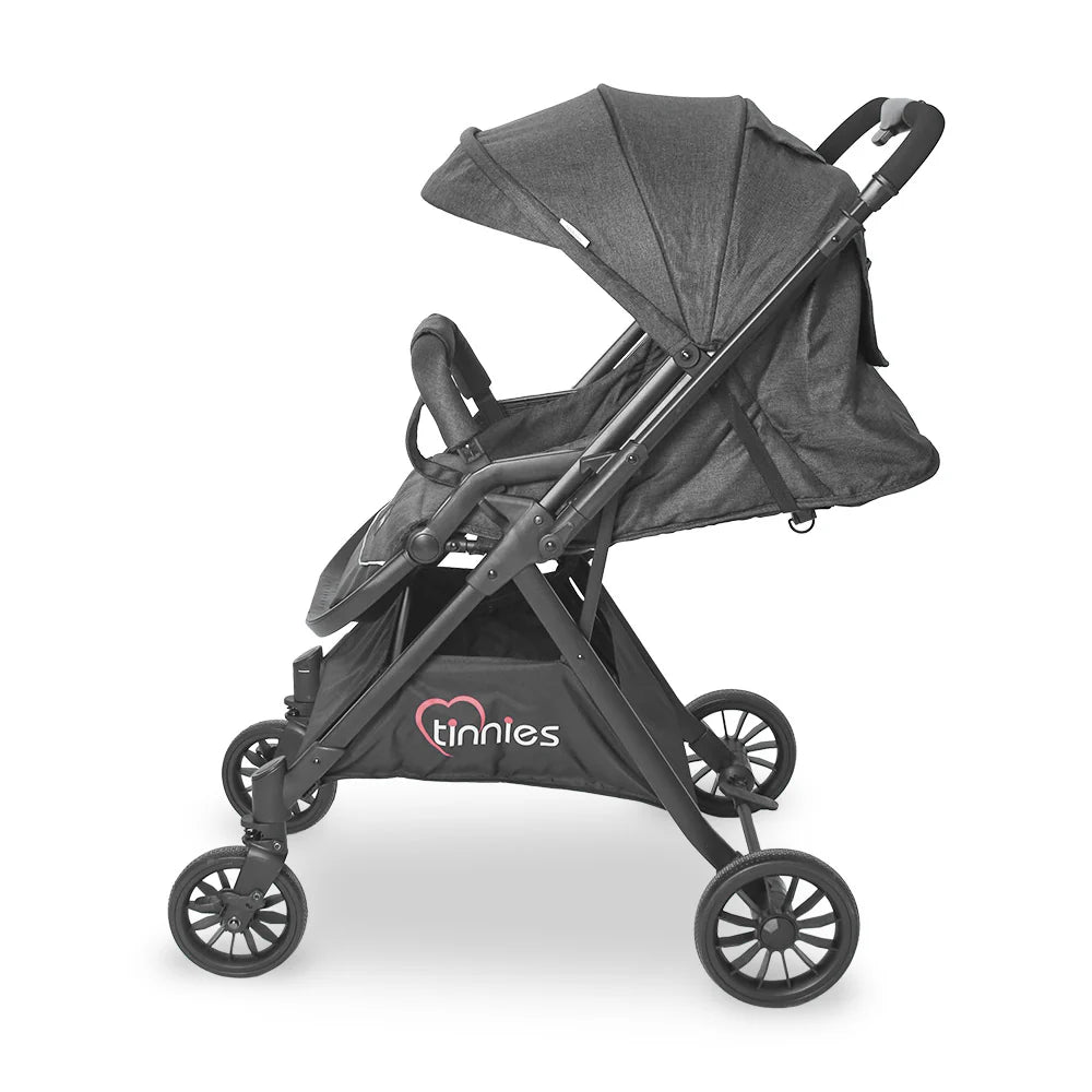 TINNIES STROLLER WITH REVERSIBLE HANDLE BLACK