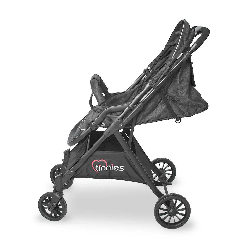 TINNIES STROLLER WITH REVERSIBLE HANDLE BLACK
