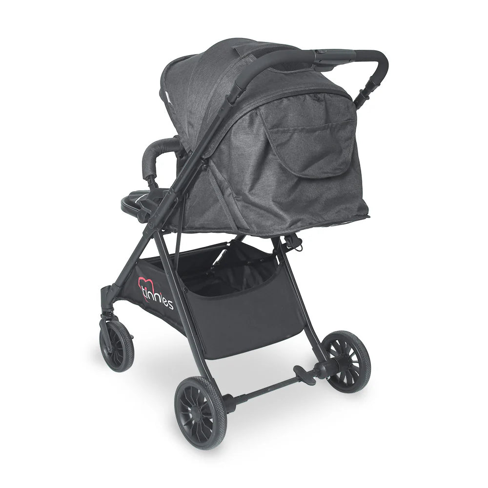TINNIES STROLLER WITH REVERSIBLE HANDLE BLACK