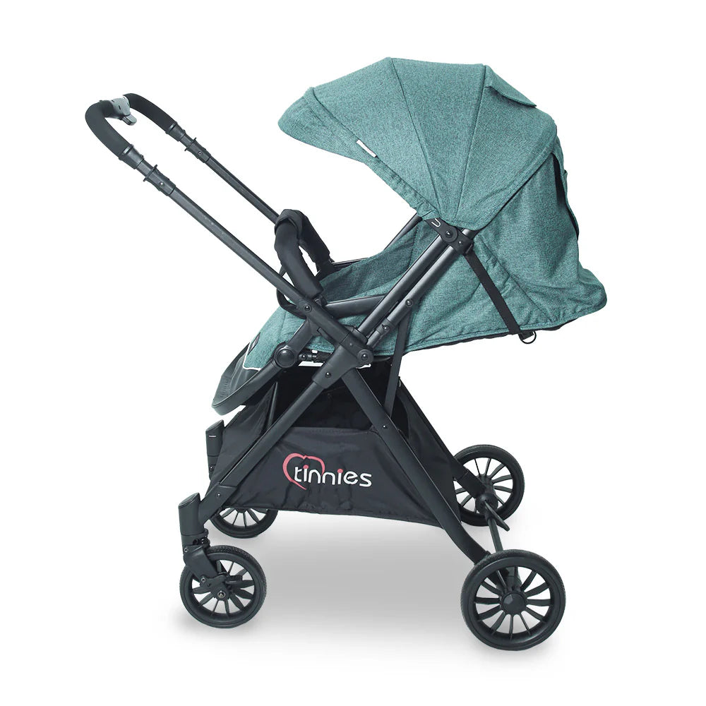 TINNIES STROLLER WITH REVERSIBLE HANDLE GREEN