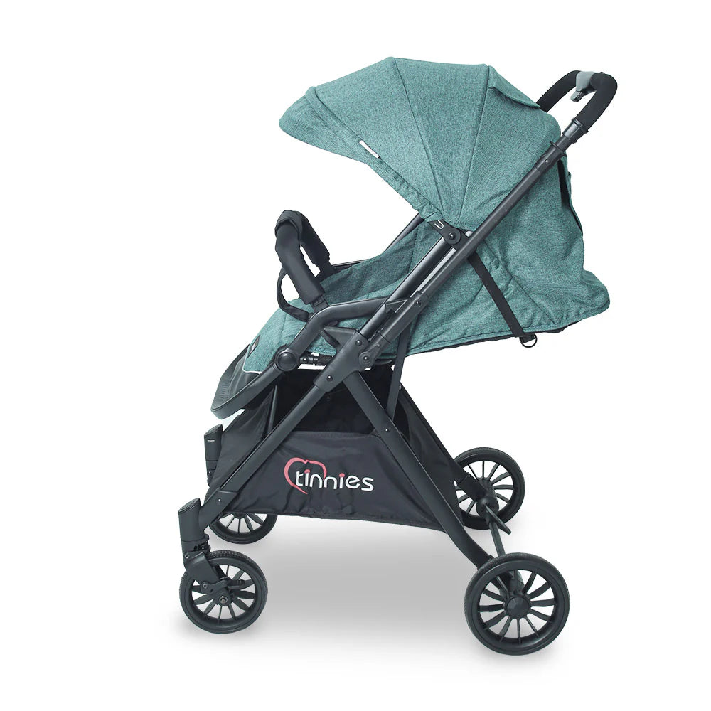 TINNIES STROLLER WITH REVERSIBLE HANDLE GREEN