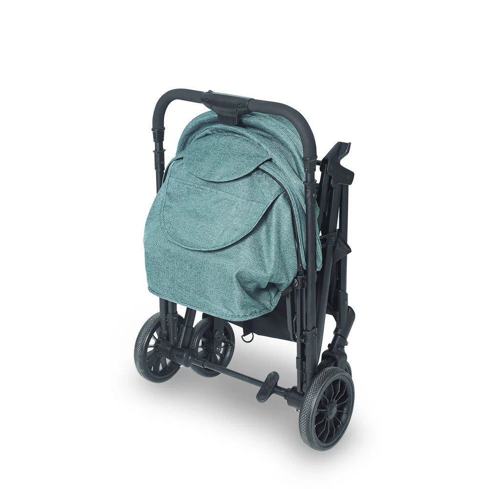 TINNIES STROLLER WITH REVERSIBLE HANDLE GREEN