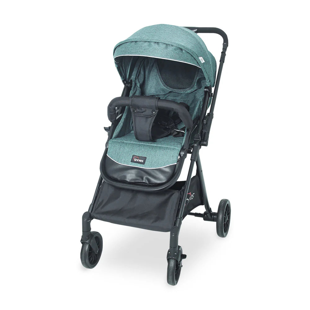 TINNIES STROLLER WITH REVERSIBLE HANDLE GREEN