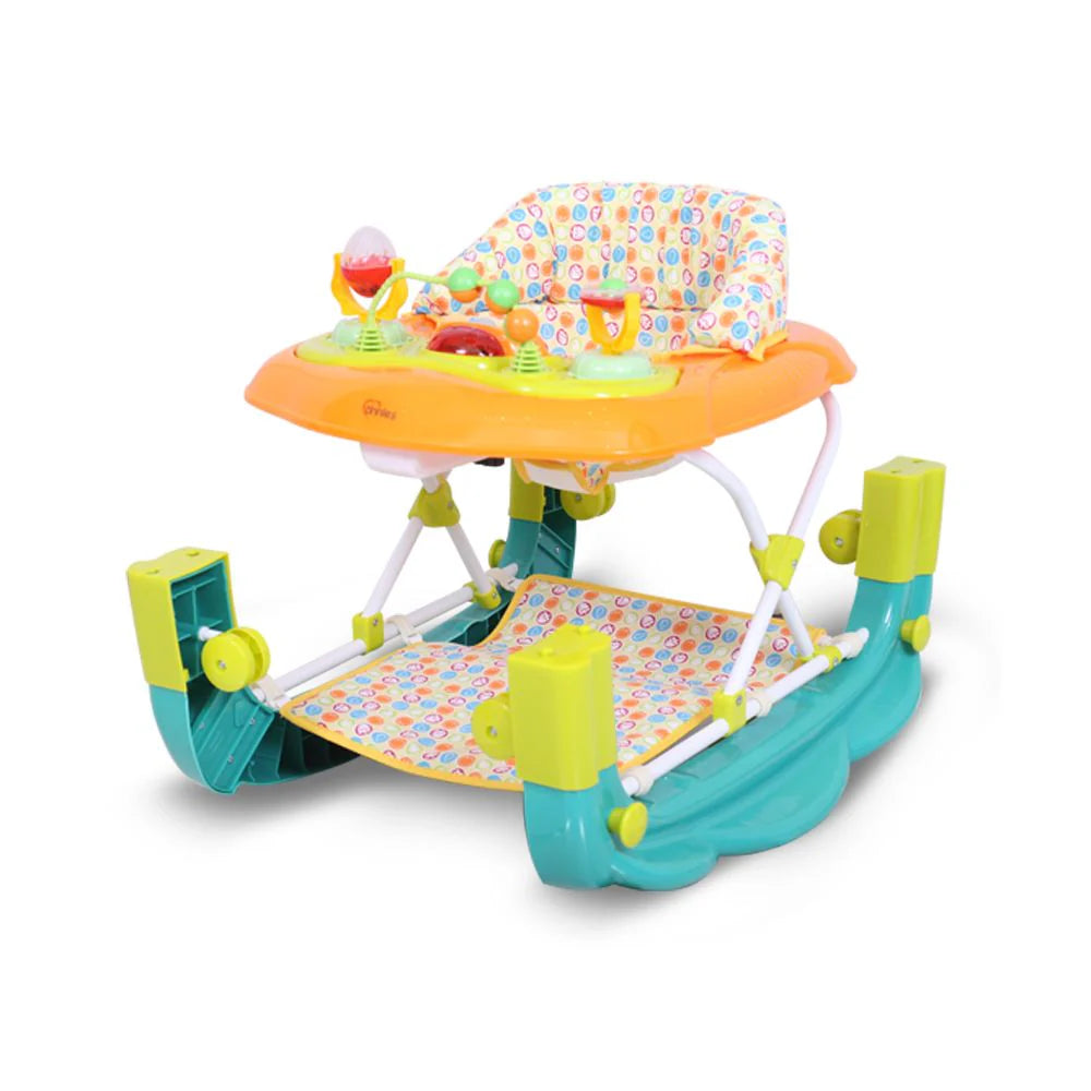 BABY WALKER W/ ROCKING- (ORANGE)