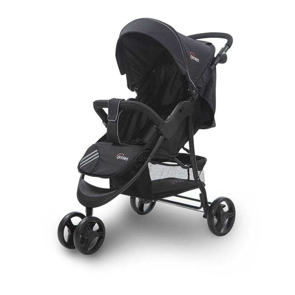 TINNIES BABY STROLLER 3 WHEELER-BLACK