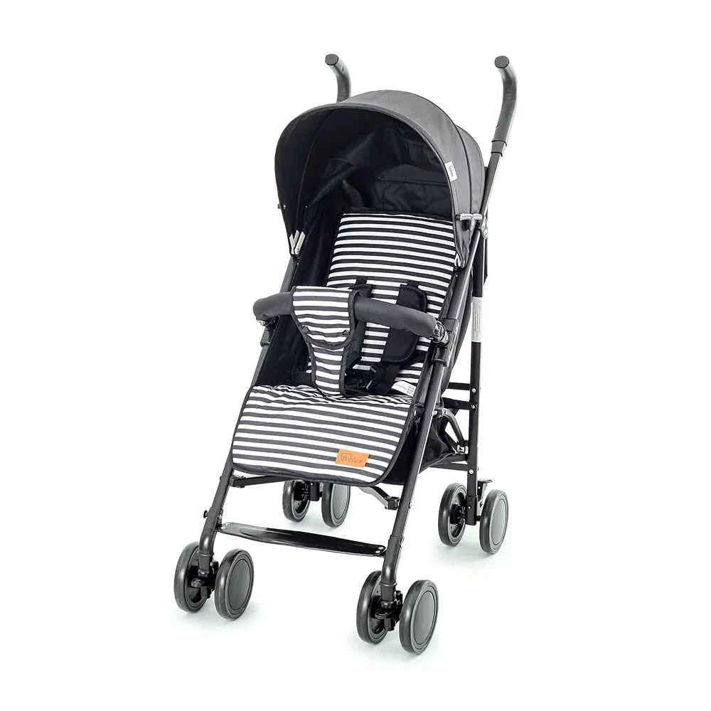 TINNIES BABY BUGGY-BLACK STRIPPED