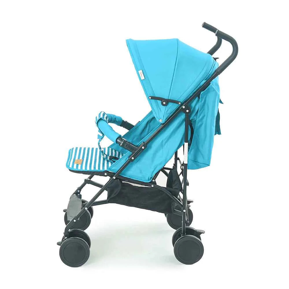 TINNIES BABY BUGGY-GREEN STRIPPED