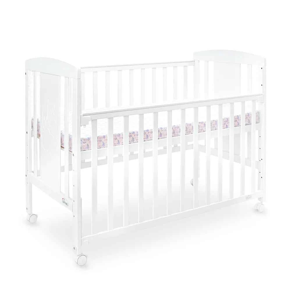 TINNIES WOODEN COT WHITE