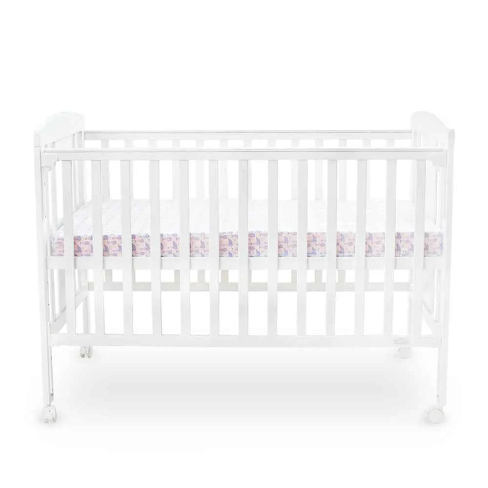 TINNIES WOODEN COT WHITE