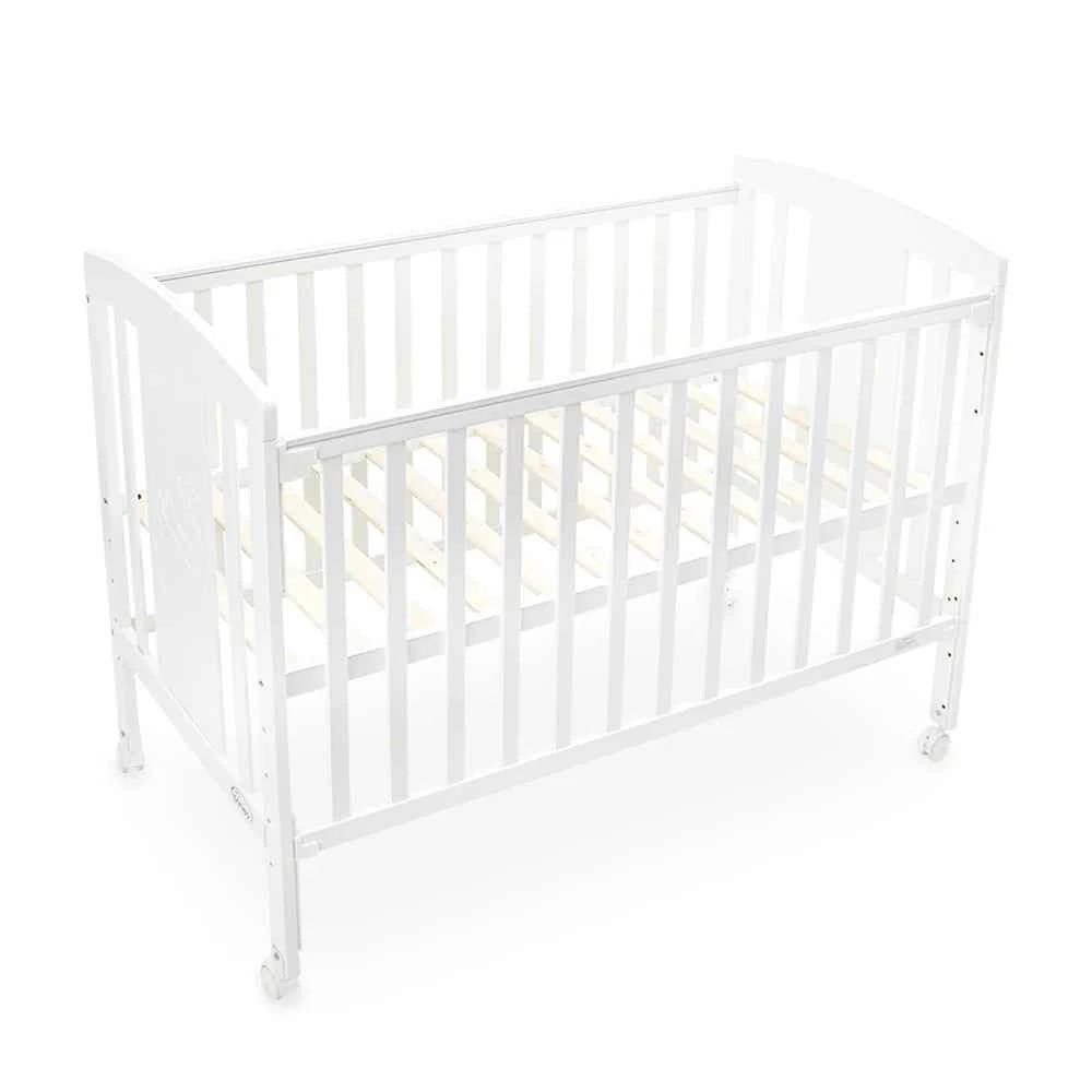 TINNIES WOODEN COT WHITE