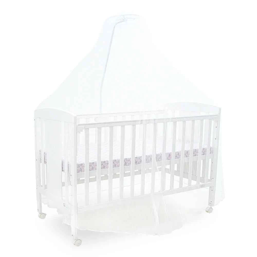TINNIES WOODEN COT WHITE