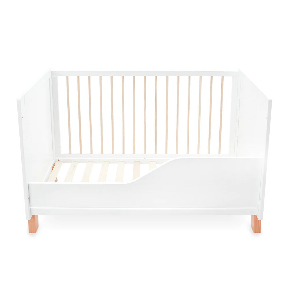 TINNIES WOODEN COT W/BED