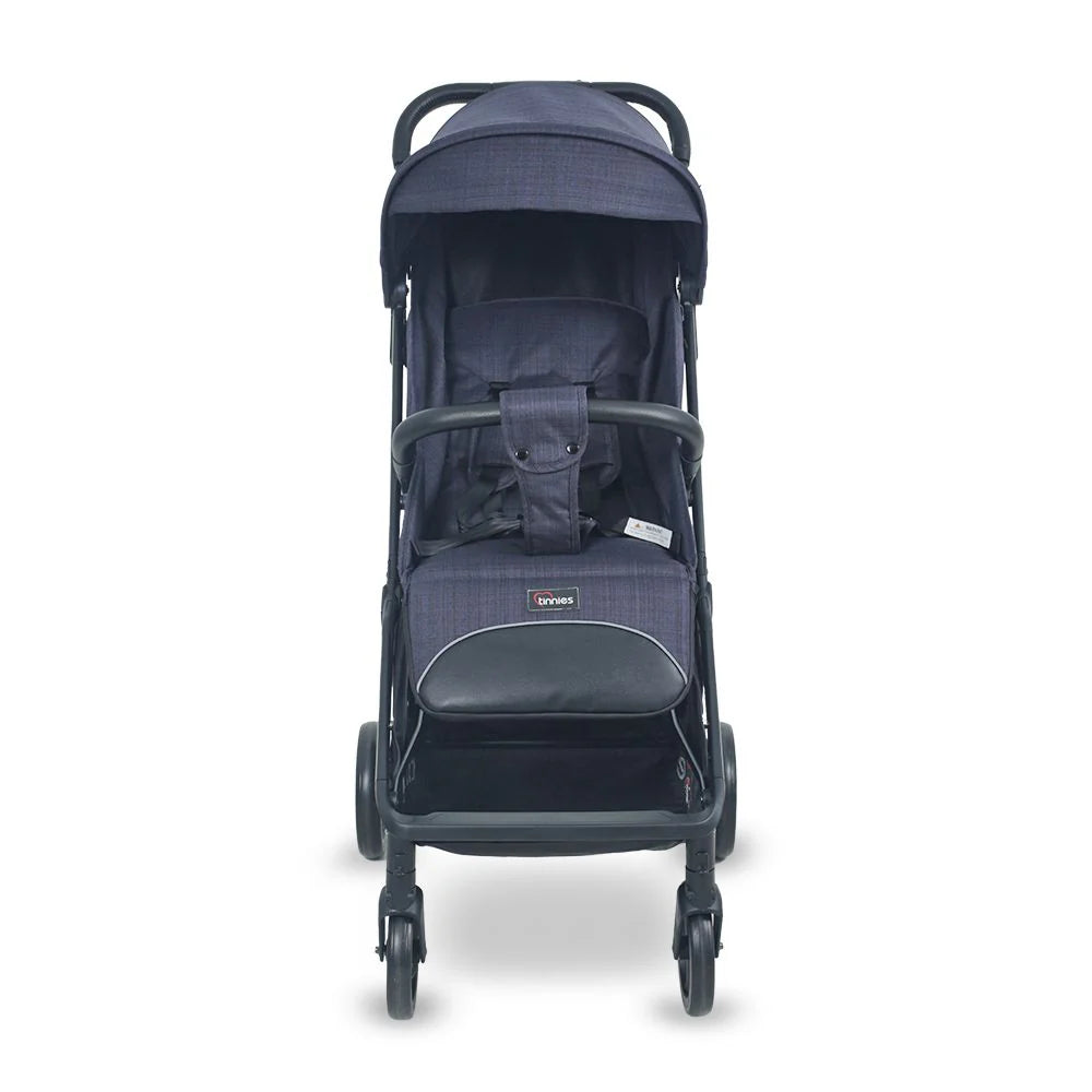 TINNIES BABY STROLLER AUTO FOLDING NAVY BLUE