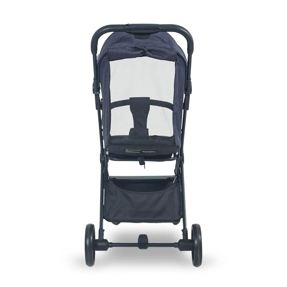 TINNIES BABY STROLLER AUTO FOLDING NAVY BLUE