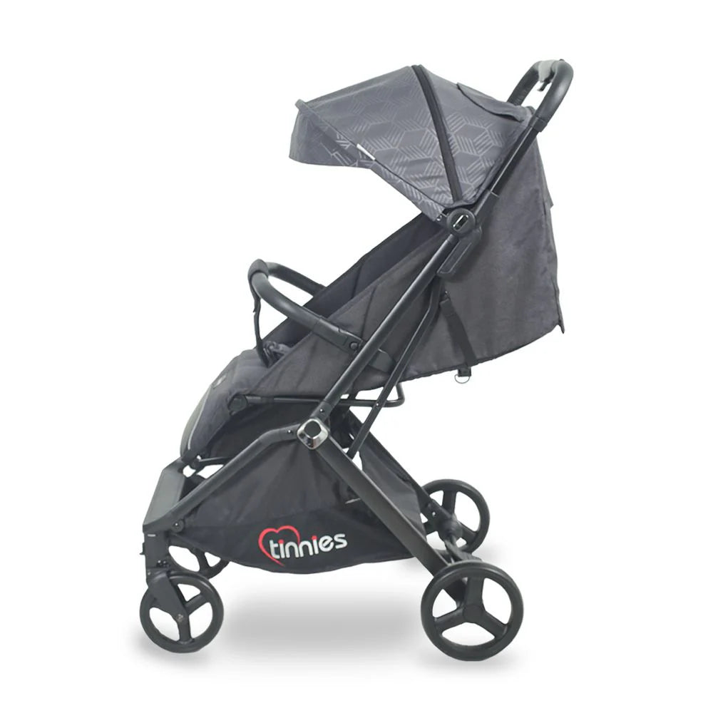 TINNIES BABY STROLLER AUTO FOLDING GREY