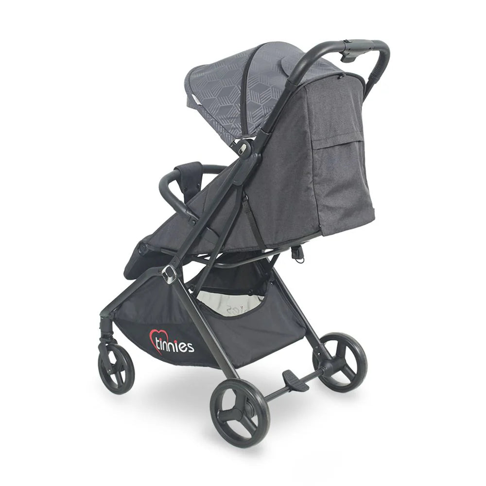 TINNIES BABY STROLLER AUTO FOLDING GREY