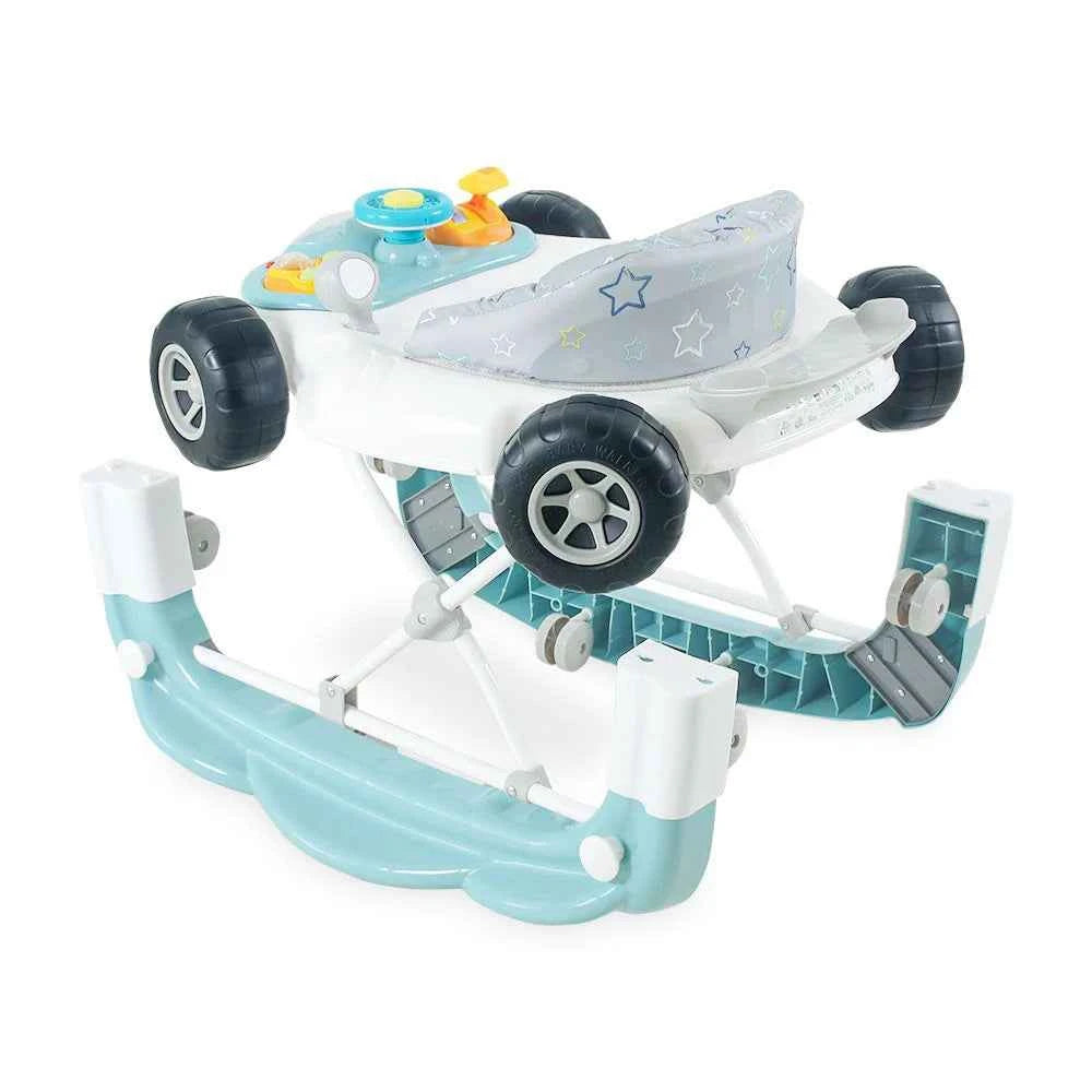 TINNIES BABY WALKER CAR BLUE