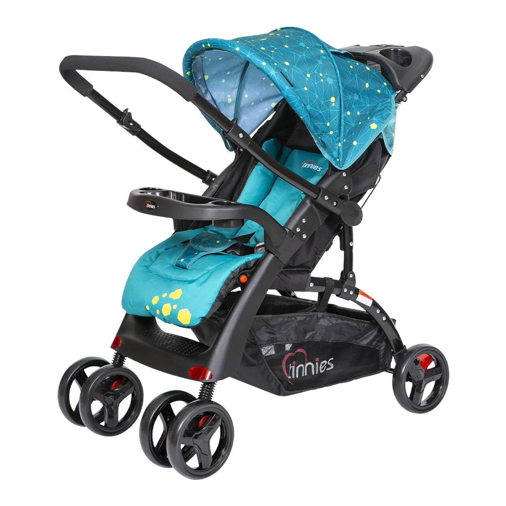 TINNIES BABY STROLLER REVERSIBLE HANDLE ACID BLUE