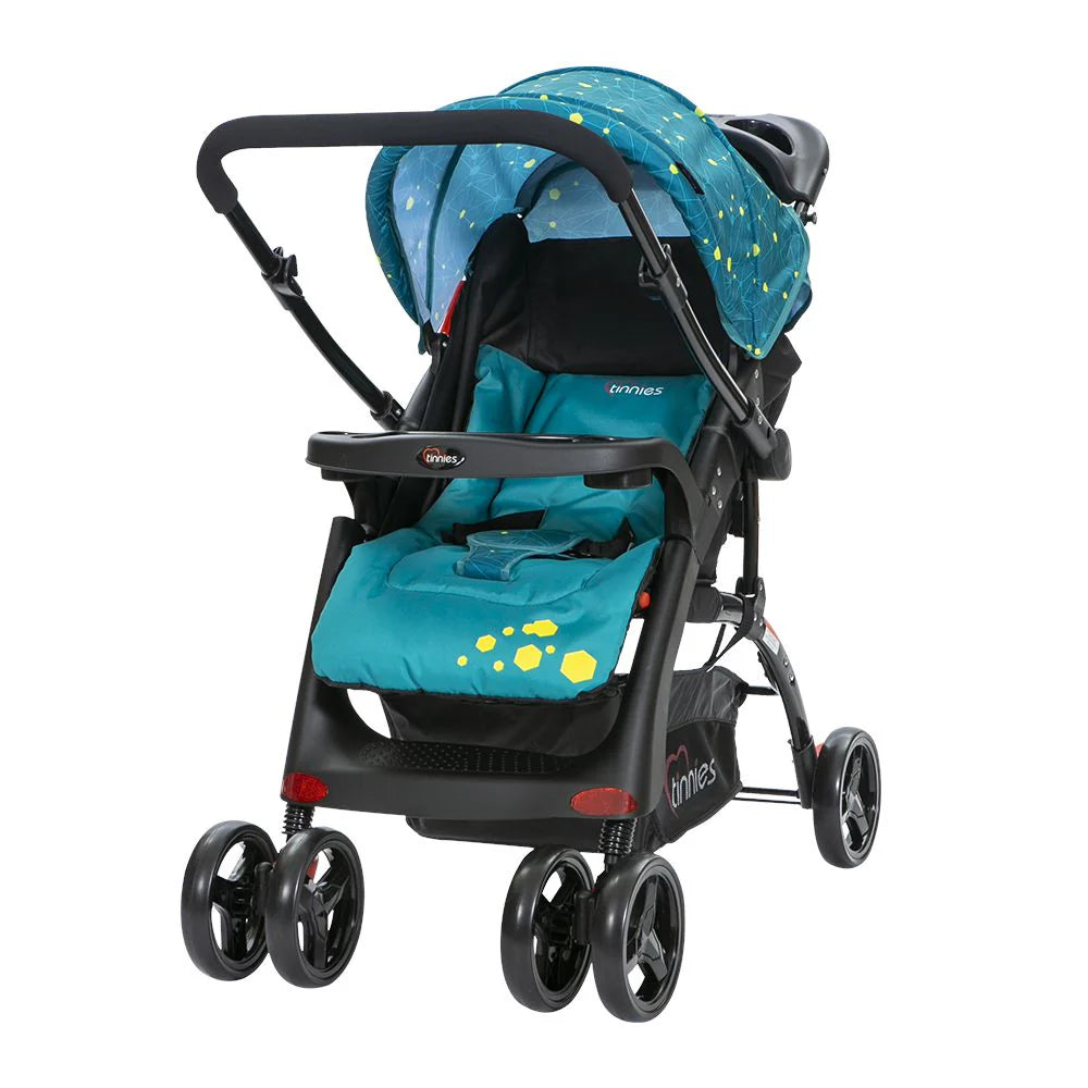 TINNIES BABY STROLLER REVERSIBLE HANDLE ACID BLUE