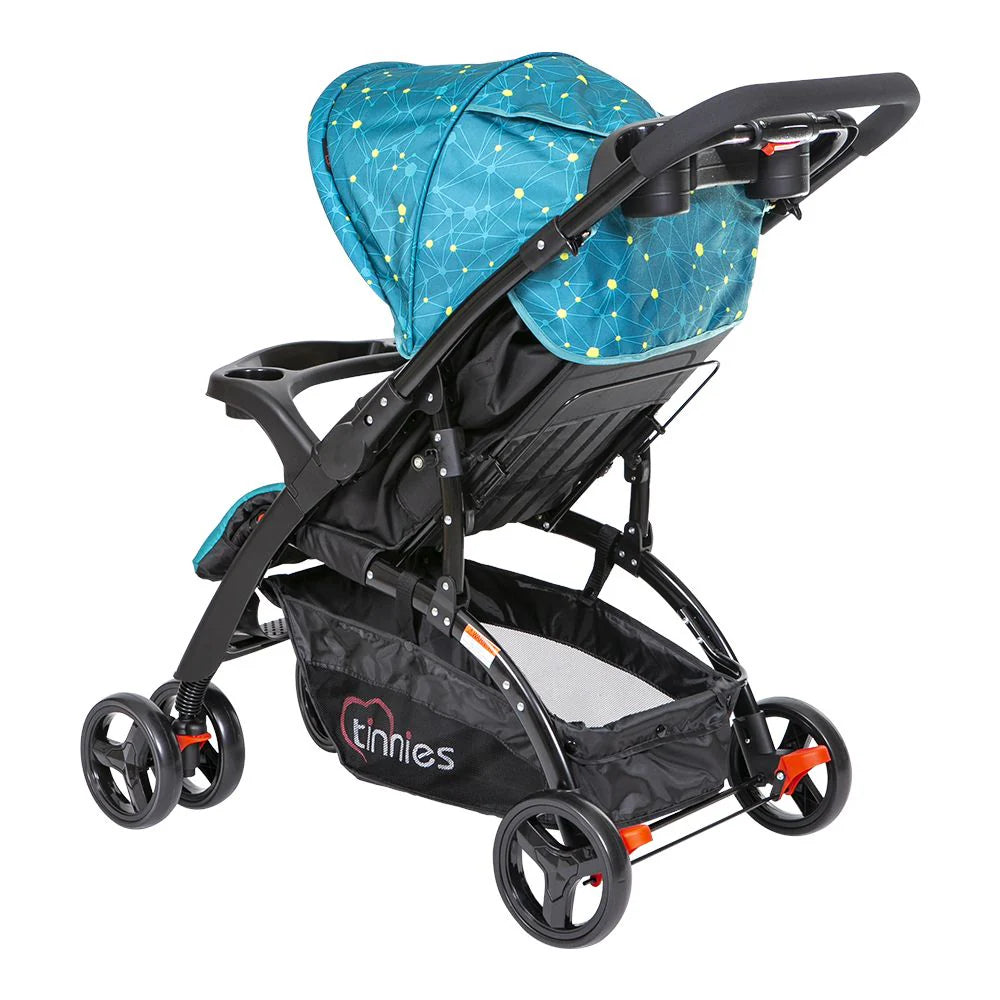 TINNIES BABY STROLLER REVERSIBLE HANDLE ACID BLUE