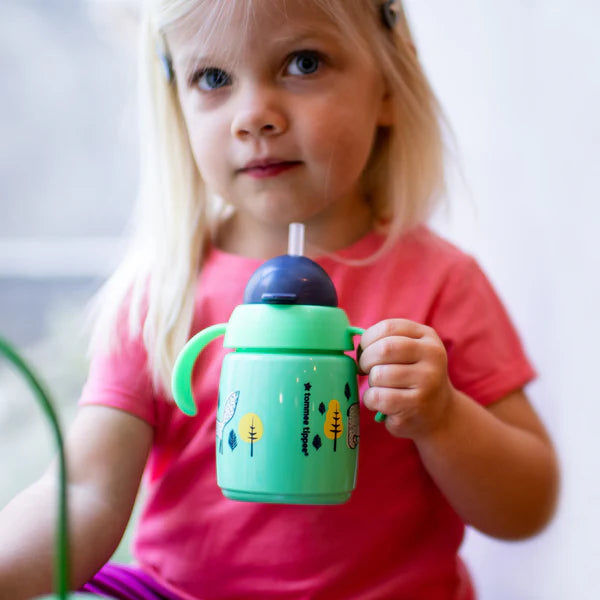 1X TRNR Straw Cup AL IL Green 300ml - Tommee Tippee