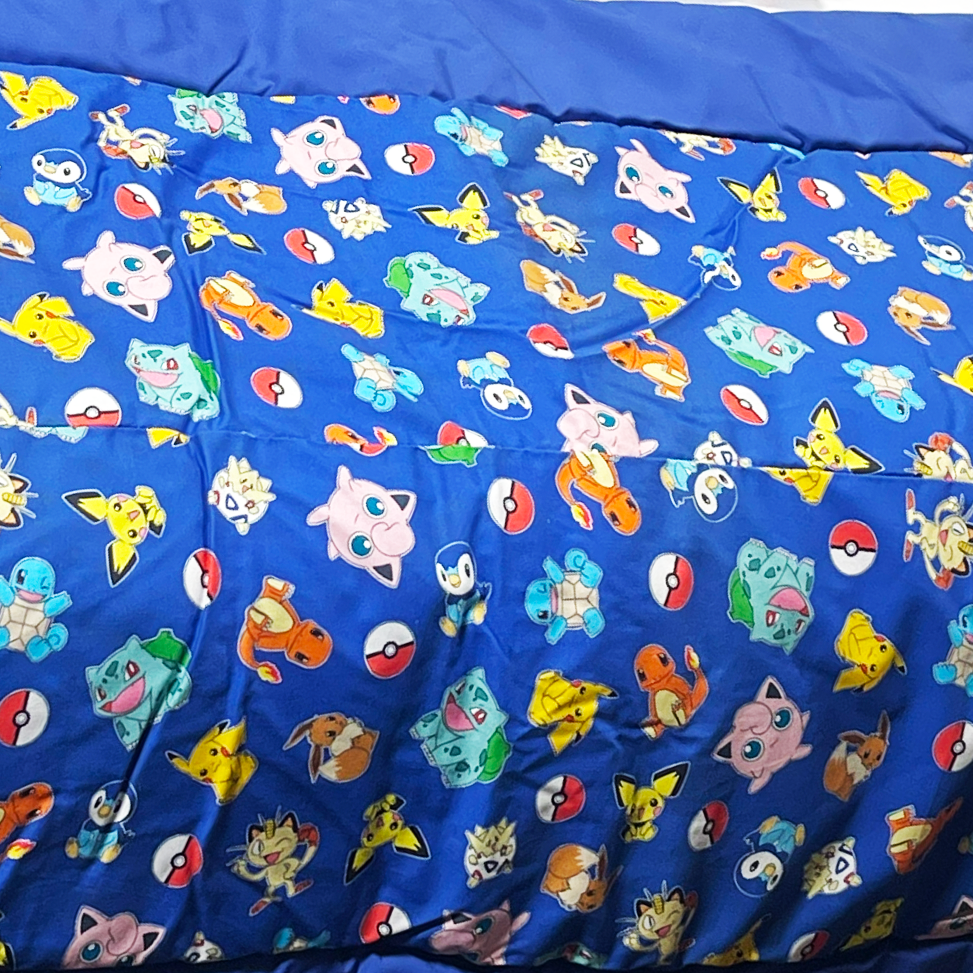 Blue Cartoon Printed Bed Sets 5Pcs