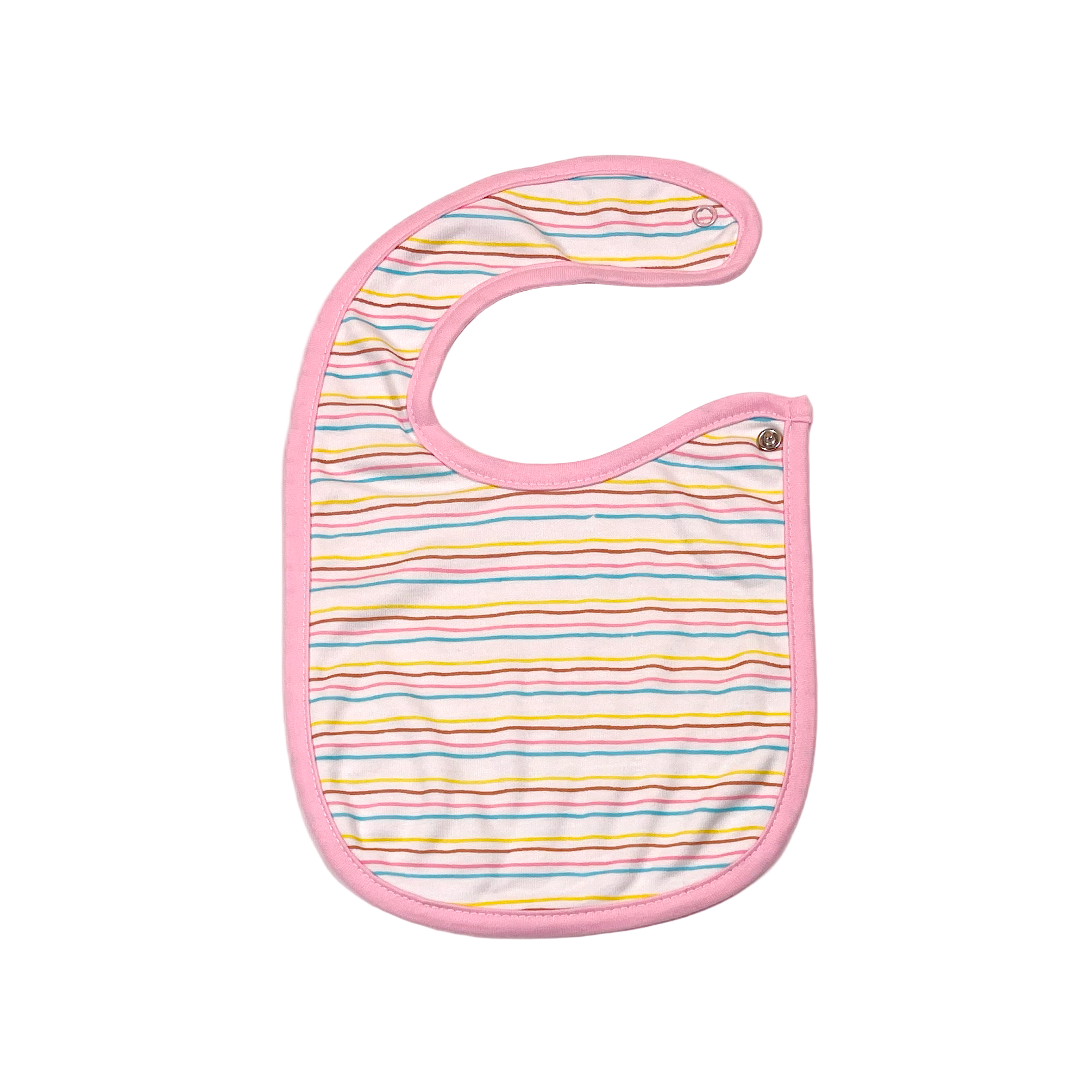 Reindeer Mother and Baby Theme Multicolor Lines Bib