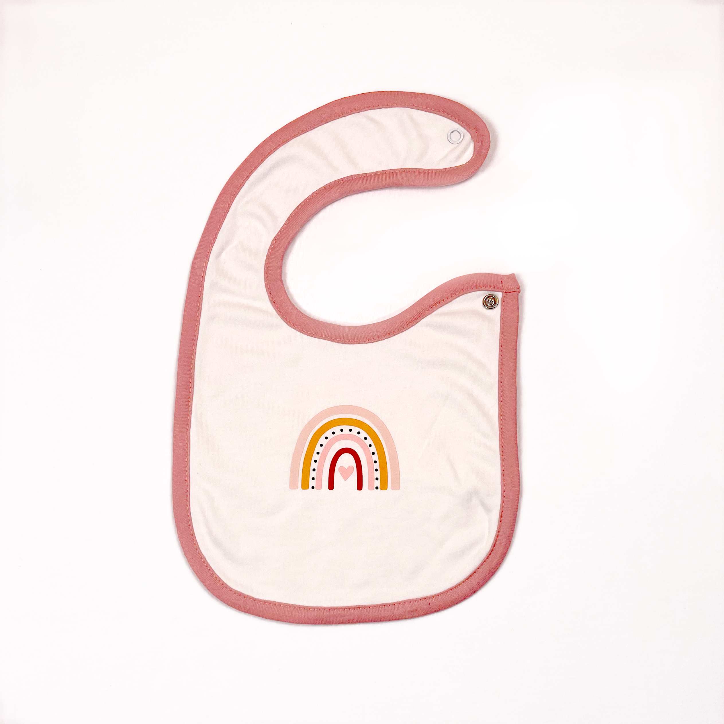 Rose Pink Rainbow Bib Combo 3 Pcs Pack