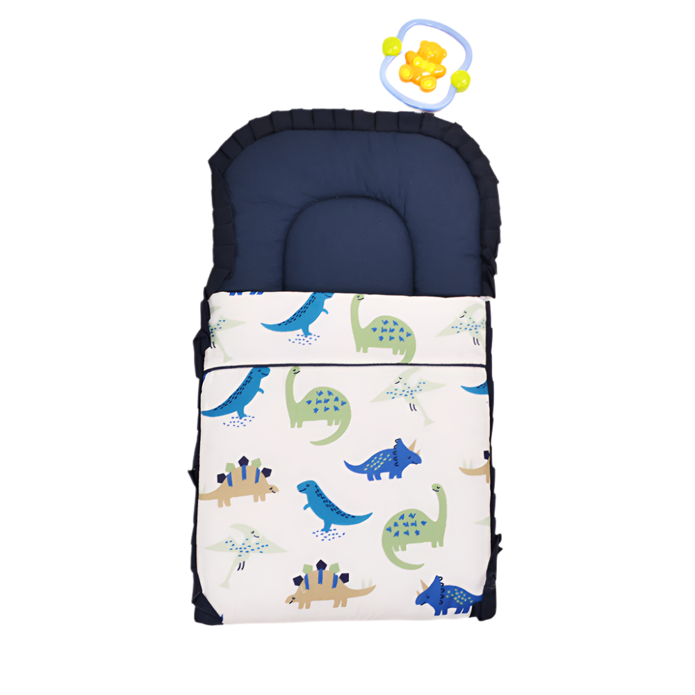 Multicolor Dinosaurs Design Blue Carry Nest