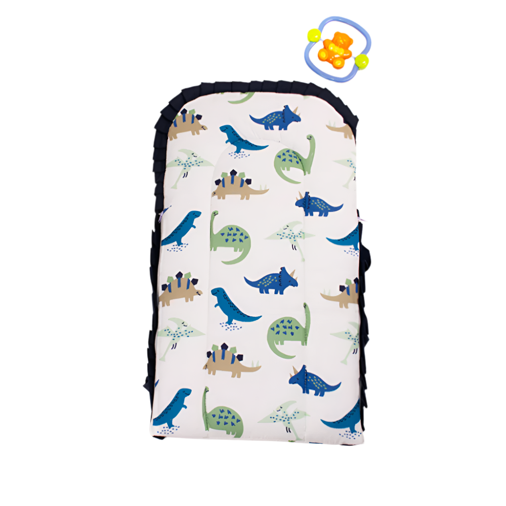 Multicolor Dinosaurs Design Blue Carry Nest