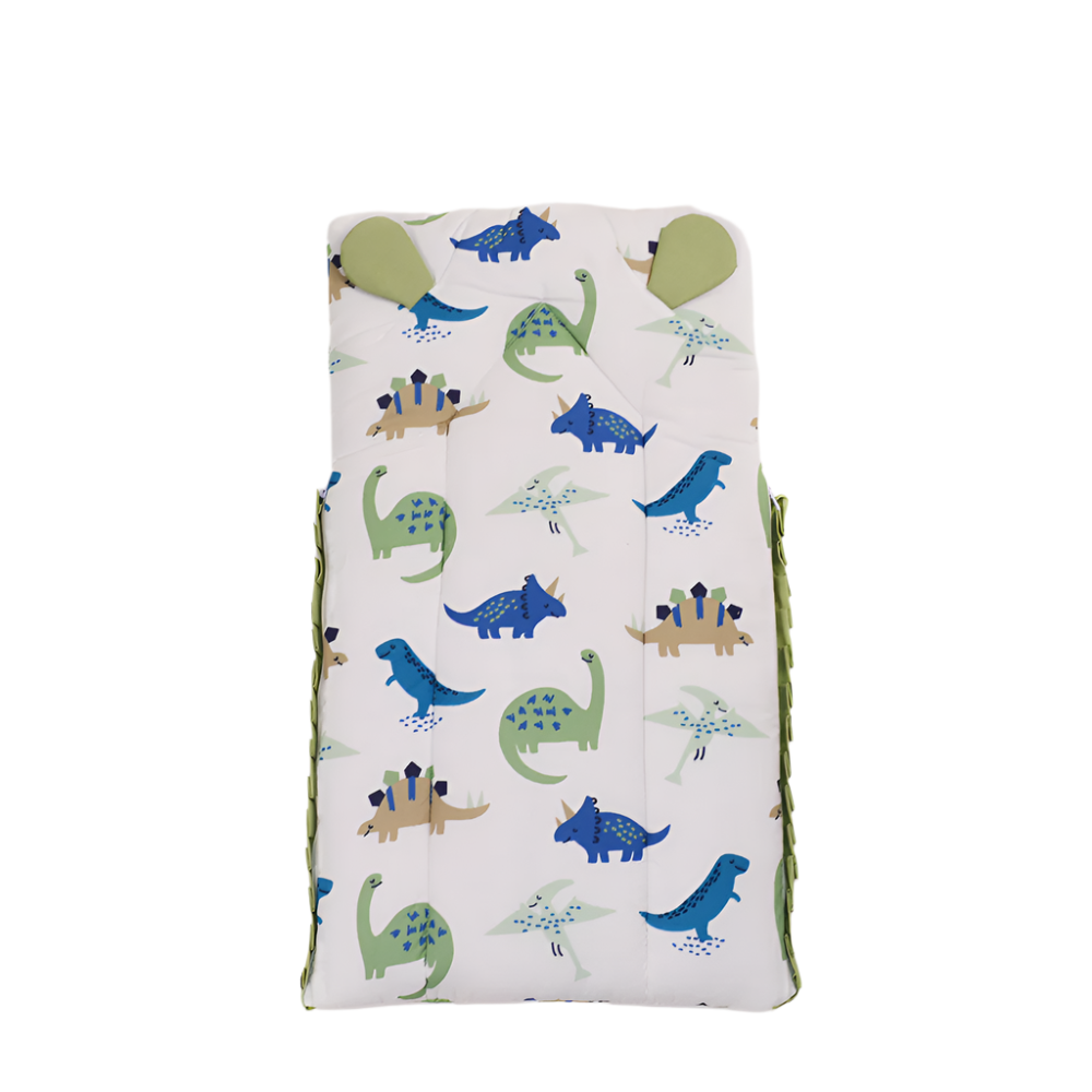 Multicolor Dinosaur Print Green Carry Nest
