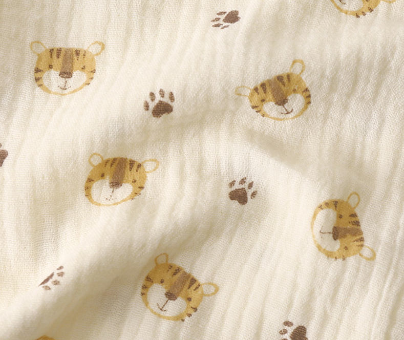 Winter Bear and Paw Print Beige Shirt and Pajama Set