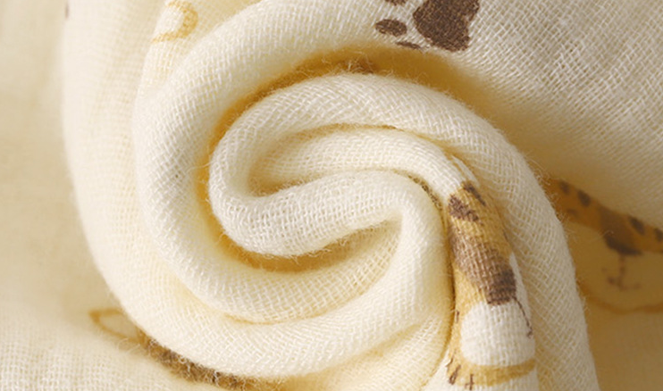 Winter Cartoon Print Beige Shirt and Pajama Set