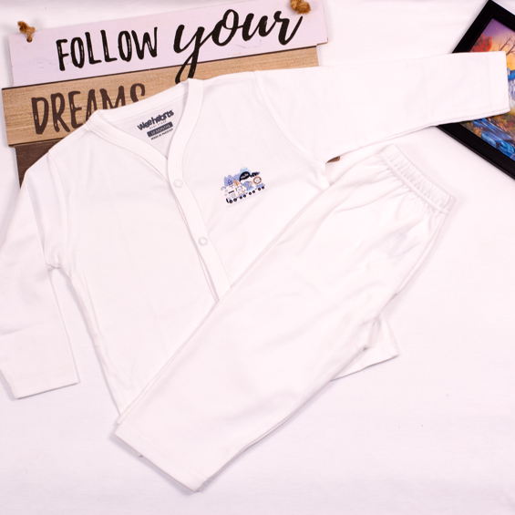 Hello Theme Night Suit Long Sleeves Animal Train